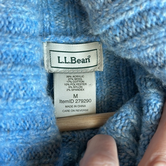 L.L. Bean Fair Isle Turtleneck Sweater - Picture 4 of 10